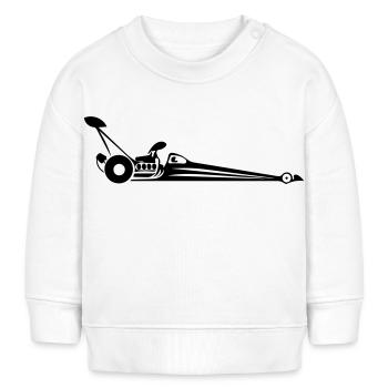 Race Dragster - Baby Organic Sweatshirt Baby Changer von Stanley/Stella - Weiß - Vorne