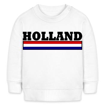 Drapeau de la Hollande - Sweat bébé bio Stanley/Stella - blanc - Devant