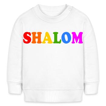 Shalom - Sweat bébé bio Stanley/Stella - blanc - Devant