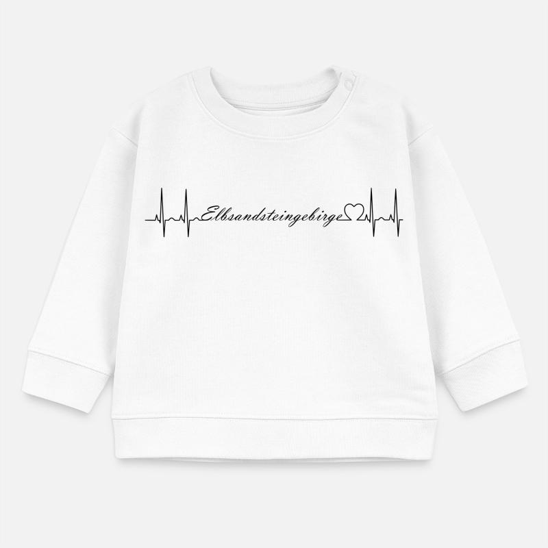 Montagnes de grès de l’Elbe Sweat bébé bio Stanley/Stella