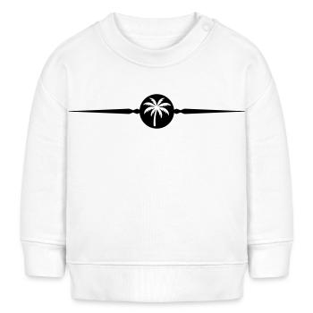 Palm Tree Symbol Line - Baby Sweatshirt by Stanley/Stella - white - Front