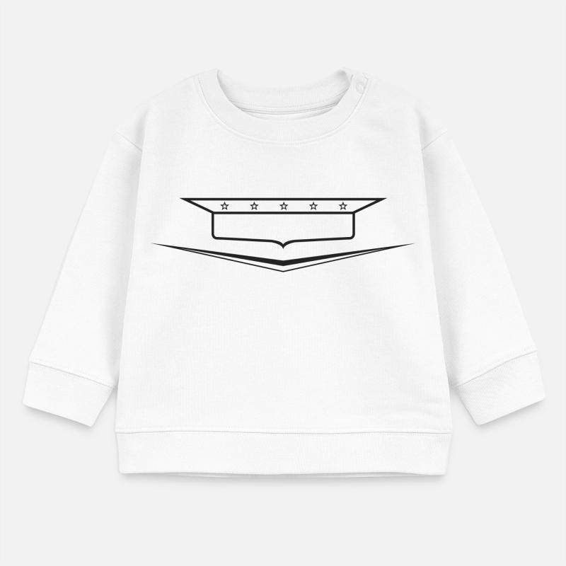Classic Car Emblem frame empty, design yourself Baby Sweatshirt by Stanley/Stella