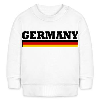 Allemagne Drapeau - Germany - Sweat bébé bio Stanley/Stella - blanc - Devant