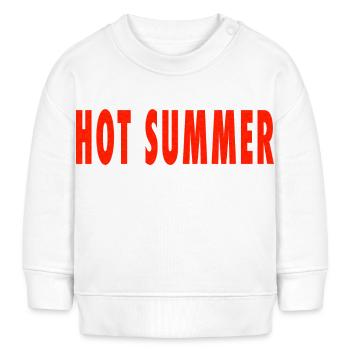 hot summer - Baby Organic Sweatshirt Baby Changer von Stanley/Stella - Weiß - Vorne