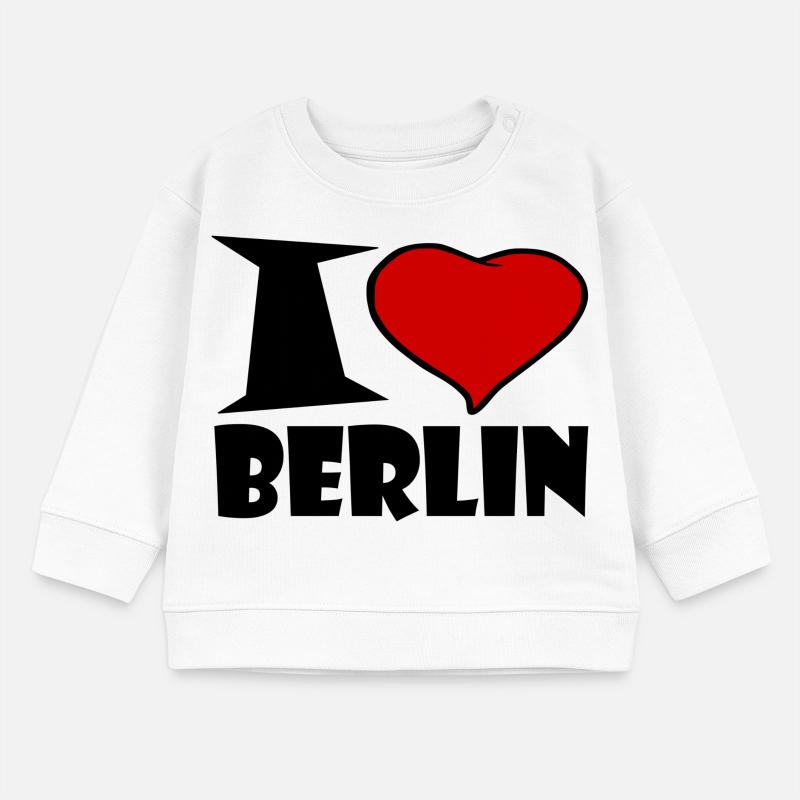 Ich liebe Berlin Baby Organic Sweatshirt Baby Changer von Stanley/Stella