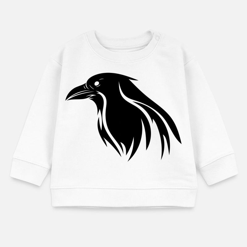 Mignon corbeau rusé Sweat bébé bio Stanley/Stella