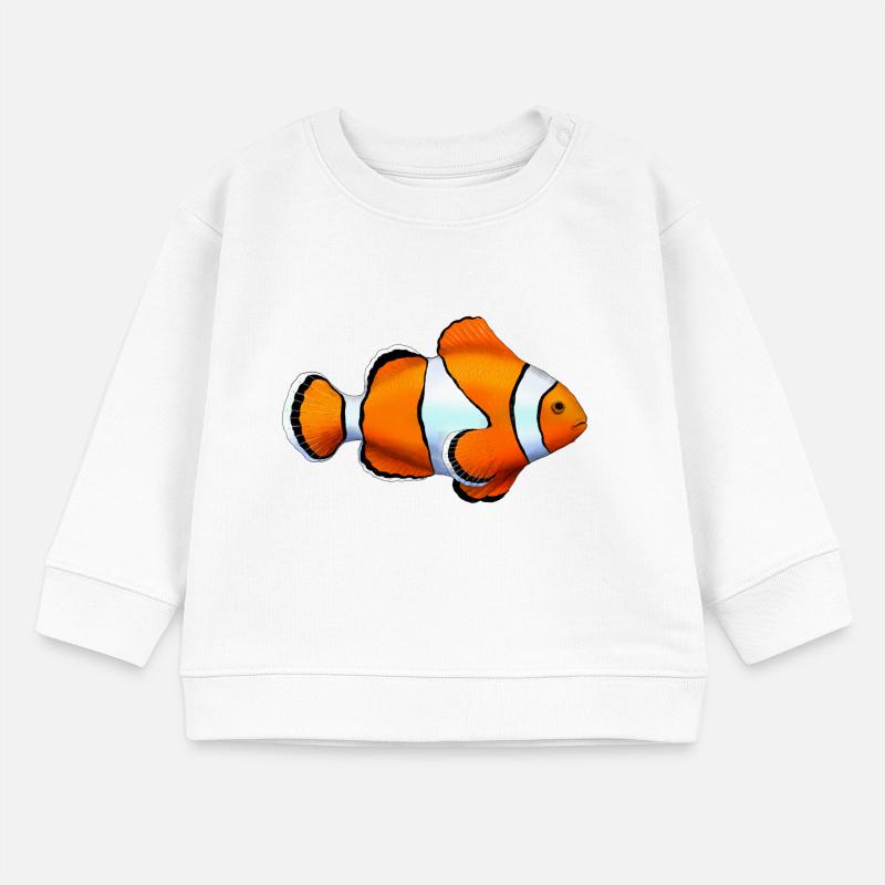 POISSON PAYASO Sweat bébé bio Stanley/Stella