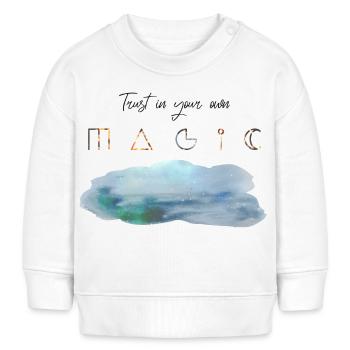 Trust in your own Magic lettering witchy cloud - Baby Sweatshirt by Stanley/Stella - white - Front