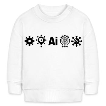 AI Künstliche Intelligenz - Baby Organic Sweatshirt Baby Changer von Stanley/Stella - Weiß - Vorne