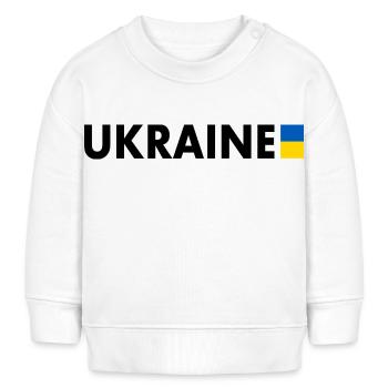 Ukraine - Baby Organic Sweatshirt Baby Changer von Stanley/Stella - Weiß - Vorne