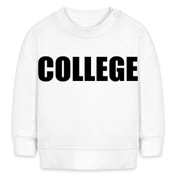 College - Baby Organic Sweatshirt Baby Changer von Stanley/Stella - Weiß - Vorne
