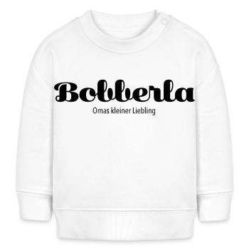 Bobberla Omas Liebling - Baby Organic Sweatshirt Baby Changer von Stanley/Stella - Weiß - Vorne