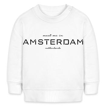 Rencontrez-moi à Amsterdam - Sweat bébé bio Stanley/Stella - blanc - Devant