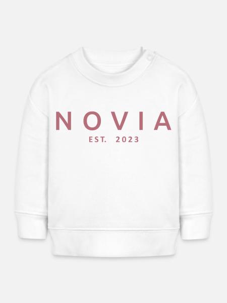2023 Verlobung Brautdusche Hochzeit - Baby Organic Sweatshirt Baby Changer von Stanley/Stella - Weiß