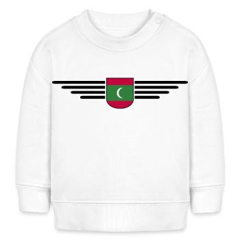 Maldives Fans : Maillots exclusifs - Sweat bébé bio Stanley/Stella - blanc - Devant