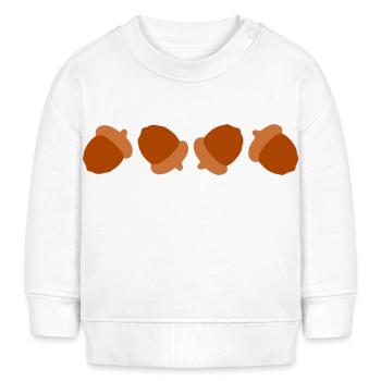 Acorns - Baby Sweatshirt by Stanley/Stella - white - Front