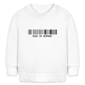 Made in Germany - Deutschland - Barcode - Strichco - Baby Sweatshirt by Stanley/Stella - white - Front