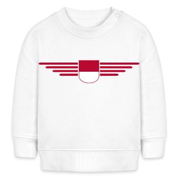 Indonesien Fan Outfit Design T Shirt - Baby Organic Sweatshirt Baby Changer von Stanley/Stella - Weiß - Vorne