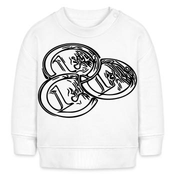 Euro - Baby Organic Sweatshirt Baby Changer von Stanley/Stella - Weiß - Vorne