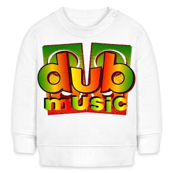 musique dub reggae - Sweat bébé bio Stanley/Stella - blanc - Devant