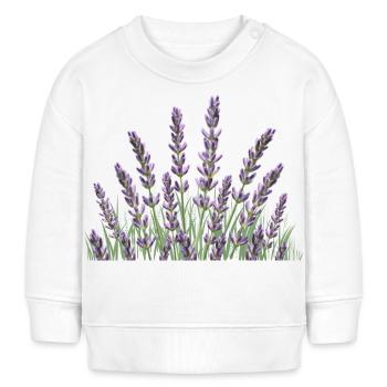 Lavender stalks Lavender - Baby Sweatshirt by Stanley/Stella - white - Front