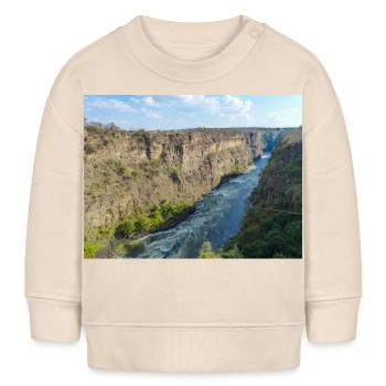 Schlucht in der Nähe der Victoriafälle in Simbabwe - Baby Organic Sweatshirt Baby Changer von Stanley/Stella - Natur - Vorne