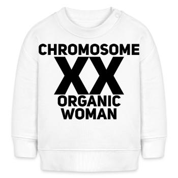 Chromosome XX - Force Fierté Génétique - Sweat bébé bio Stanley/Stella - blanc - Devant