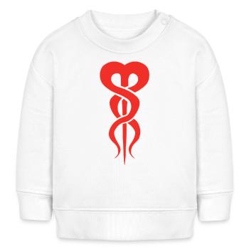 Twisted Heart Red - Baby Sweatshirt by Stanley/Stella - white - Front