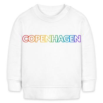 Schwules Kopenhagen - Baby Organic Sweatshirt Baby Changer von Stanley/Stella - Weiß - Vorne