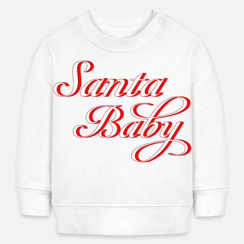 Père Noël Bébé - Sweat bébé bio Stanley/Stella - blanc