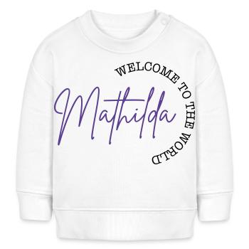 mathilda - Baby Organic Sweatshirt Baby Changer von Stanley/Stella - Weiß - Vorne
