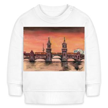 Pont Oberbaum - Sweat bébé bio Stanley/Stella - blanc - Devant