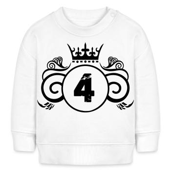 Armoiries 4 - Sweat bébé bio Stanley/Stella - blanc - Devant