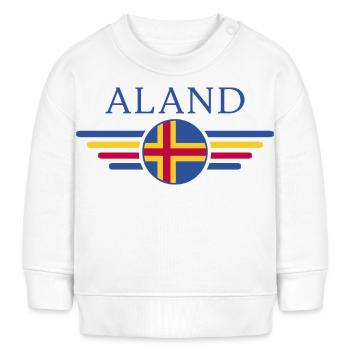 Ich liebe Åland, Eleganz Stil Design T-Shirt - Baby Organic Sweatshirt Baby Changer von Stanley/Stella - Weiß - Vorne