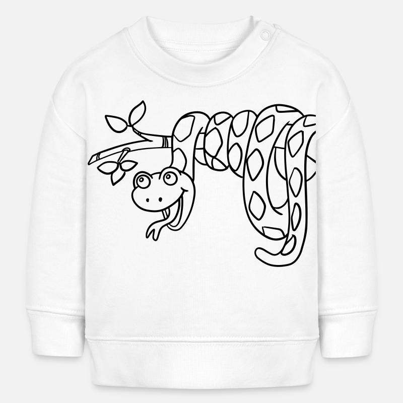 Coloriage pour les esprits créatifs et les petits artistes - Sweat bébé bio Stanley/Stella - blanc