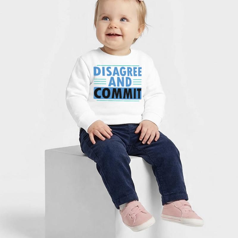 Disagree And Commit Baby Organic Sweatshirt Baby Changer von Stanley/Stella