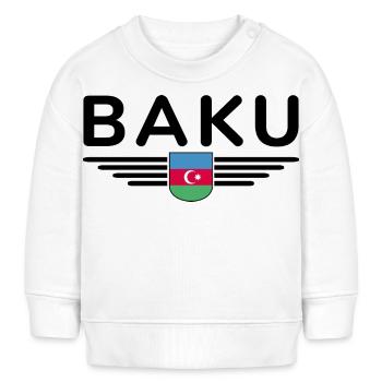 T-Shirt Bakou – Pour les fans de la capitale - Sweat bébé bio Stanley/Stella - blanc - Devant