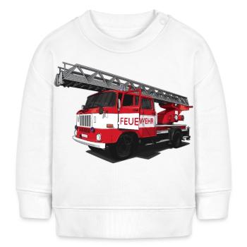 Pompiers // RDA // Illustration - Sweat bébé bio Stanley/Stella - blanc - Devant