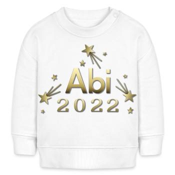 Abitur 20222 Abi 2022 goldene Sterne - Baby Organic Sweatshirt Baby Changer von Stanley/Stella - Weiß - Vorne