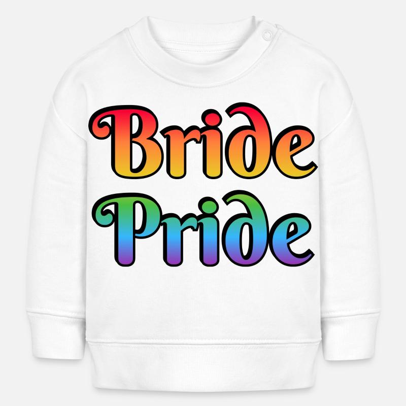 Bride Pride Lesbian Wedding - Baby Sweatshirt by Stanley/Stella - white