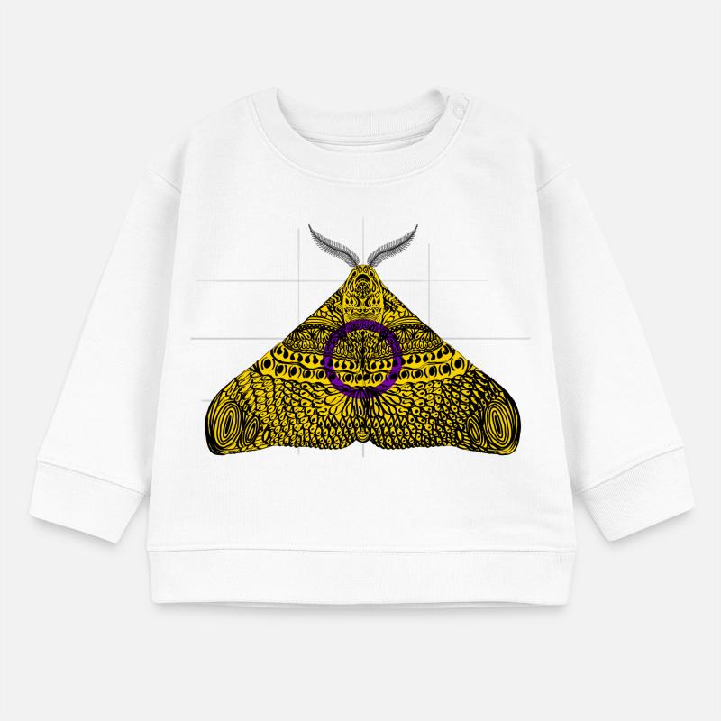 Intergeschlechtlich pride Motte Motiv A Baby Organic Sweatshirt Baby Changer von Stanley/Stella