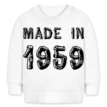 Made in 1959 - Baby Organic Sweatshirt Baby Changer von Stanley/Stella - Weiß - Vorne