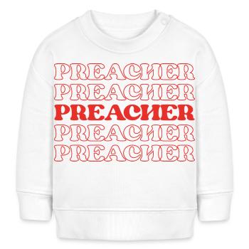 Prediger Pfarrer Geistlicher Pfarrer Priester - Baby Organic Sweatshirt Baby Changer von Stanley/Stella - Weiß - Vorne