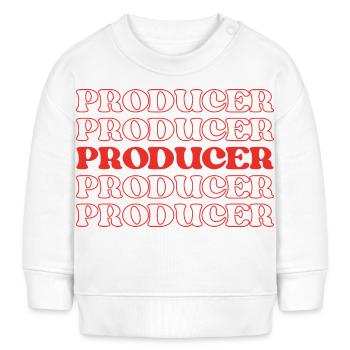 Produzent, Filmemacher, Schöpfer, Regisseur, Schöpfer - Baby Organic Sweatshirt Baby Changer von Stanley/Stella - Weiß - Vorne