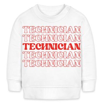 Technicien Spécialiste Expert Ouvrier qualifié - Sweat bébé bio Stanley/Stella - blanc - Devant