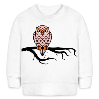 Nightowl 02 - Baby Sweatshirt by Stanley/Stella - white - Front