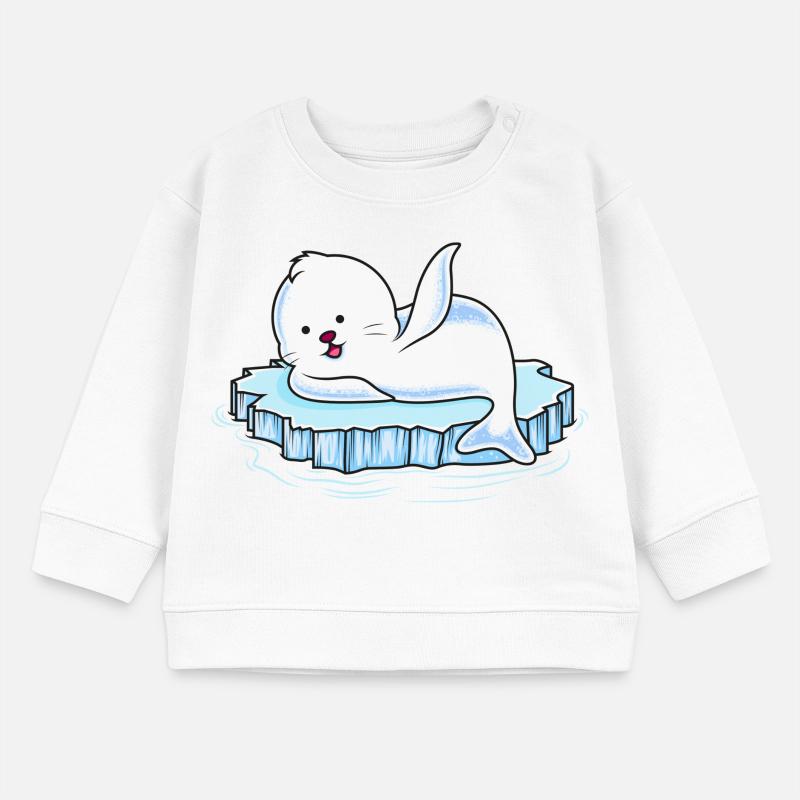 robbe eisscholle comic Baby Organic Sweatshirt Baby Changer von Stanley/Stella
