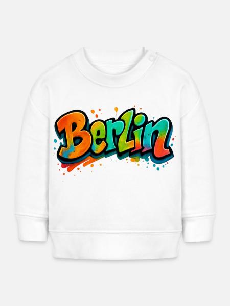 Berlin - Baby Organic Sweatshirt Baby Changer von Stanley/Stella - Weiß
