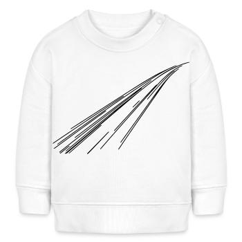 Linien - Baby Organic Sweatshirt Baby Changer von Stanley/Stella - Weiß - Vorne