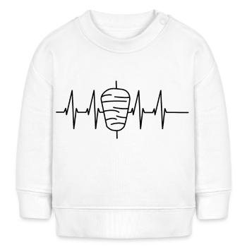 Döner Heartbeat - Baby Organic Sweatshirt Baby Changer von Stanley/Stella - Weiß - Vorne